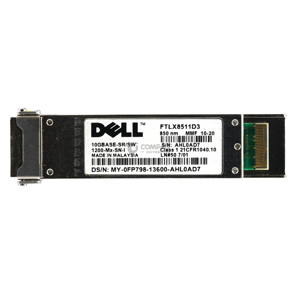 FP798 DELL 10GB XFP SR SW 850MM OPTICAL TRANSCEIVER FTLX8511D3